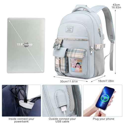 Backpack for School Teen Girls,Cute Bookbag for Middle School Highschool College Laptop Bag for Women, Mochila Escolar Ni?a