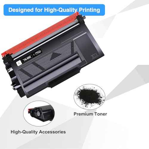 TRUE IMAGE TN880 Black Toner Cartridge 2 Pack Compatible for Brother TN 880 TN-880 Super High Yield Work for Brother HL-L6200DW HL-L6400DW MFC-L6700DW MFC-L6800DW MFC-L6900DW Printer