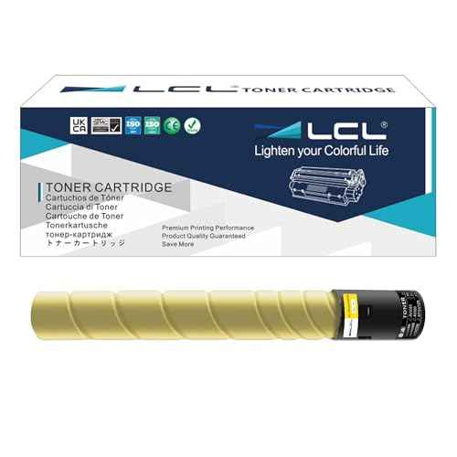 LCL Compatible Toner Cartridge Replacement for Konica Minolta TN-216 TN216 TN319 TN216Y TN319Y A11G231 A11G230 High Yield Bizhub C280 Bizhub C220 Bizhub C360 Printers (1-Pack Yellow)