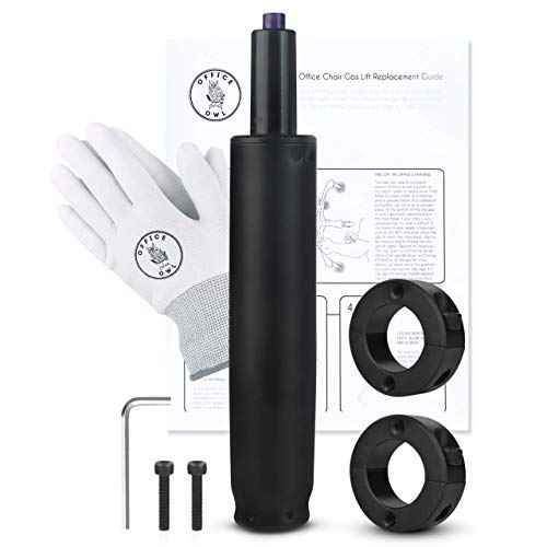 Office Chair Gas Cylinder Replacement Kit, Heavy Duty Class 4 Hydraulic Piston for Desk and Gaming Chairs, Kit Includes Removal Tool, Gloves, Universal Fit Gas Cylinder