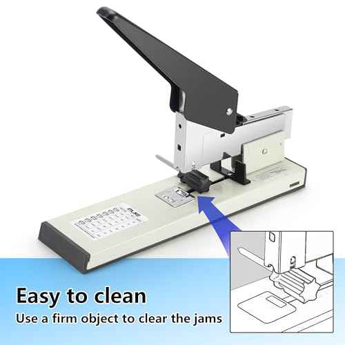Heavy Duty Stapler with 2000 Staples: IMLIKE 200 Sheets Capacity Manual No Jam Desk Stapler,Big Metal Labor-Saving Office Supplies,Non-Slip,Include High Strength 23/13 & 23/23 Staples