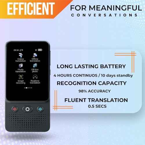 Language Translator Device, Voice/Text Bidirection Word Translator, 138 Languages Online/Offline Translator For business And Learning