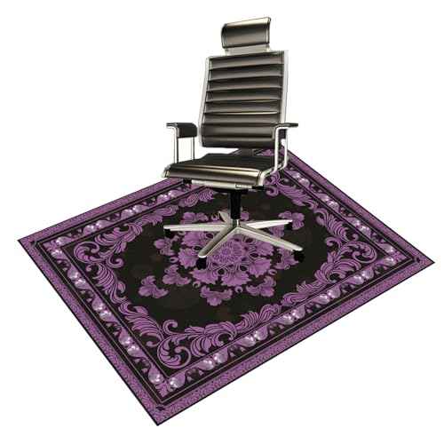 Office Chair Mat for Hardwood Floor Desk Mat, Computer Gaming Mat (Purple, 36'x48')