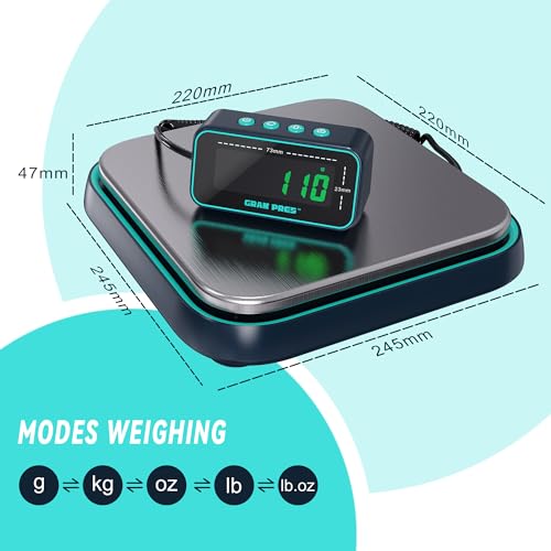 Digital Shipping Scale 86 lbs/0.1 oz Postal Weighing Scale with LCD Display