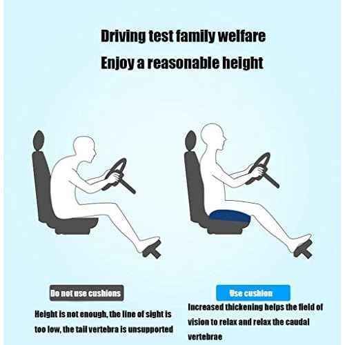 WSGJHB Seat Cushions for Office Chairs, Desk Chair Cushion for Long Sitting, Office Chair Pad Sitting Seat Pillow for Office Chair, Trucks,Car, Home,Wheelchair, Angle Lift Seat Cushion