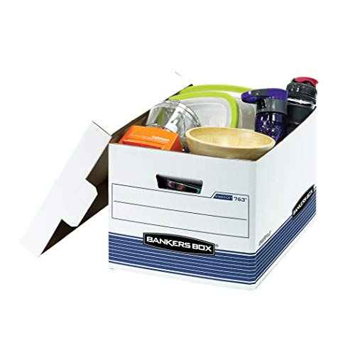 Bankers Box 20-Pack Medium Duty File Storage Boxes with Lids, FastFold Assembly, Letter/Legal, STOR/FILE, (0076315)