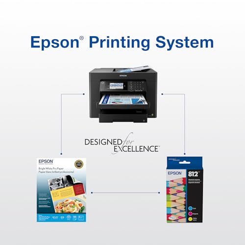 EPSON 812 DURABrite Ultra Ink High Capacity Black Cartridge (T812XL120-S) Works with WorkForce Pro WF-7310, WF-7820, WF-7840, WorkForce EC-C7000