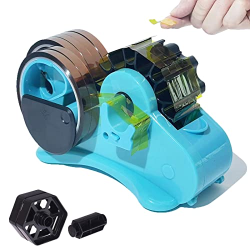 Blue SHDSL Heat Tape Dispenser Sublimation - Dual Core 1" & 3", Semi-Automatic Cutter