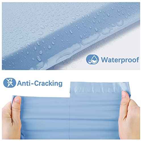 Metronic Poly Mailers 19x24 Inch 50 Pcs, Large Shipping Bags for Clothing, Strong Thick Mailing Bags with Self Adhesive Waterproof and Tear-Proof Large Package Bags for Small Business in Haze Blue