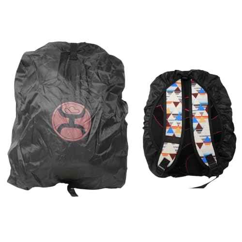 HOOEY Recess 25L Backpack - Durable Lightweight Daypack for Travel, Gym & Outdoor Use - Spacious Main Compartment, Laptop Sleeve, Water-Resistant, Stylish Unisex Design (Cream/Burgundy)