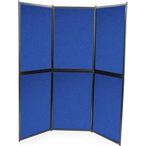 Trade Show Presentation Board, 6 Panels, 72.5" W x 73" H, Double Sided, Comes with or Without Lights