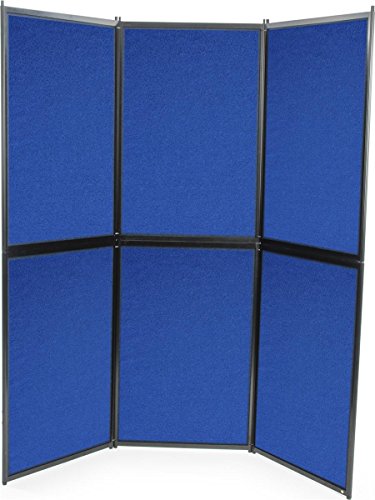 Displays2go 72.5 x 72.5-Inch Double-Sided Trade Show Presentation Board with Lights