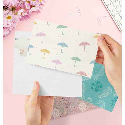24 Pack Blank Greeting Cards for All Occasions, 4" x 6" Boxed Greeting Note Cards with Self-adhesive Envelopes, 24 Unique Designs - No Repeats