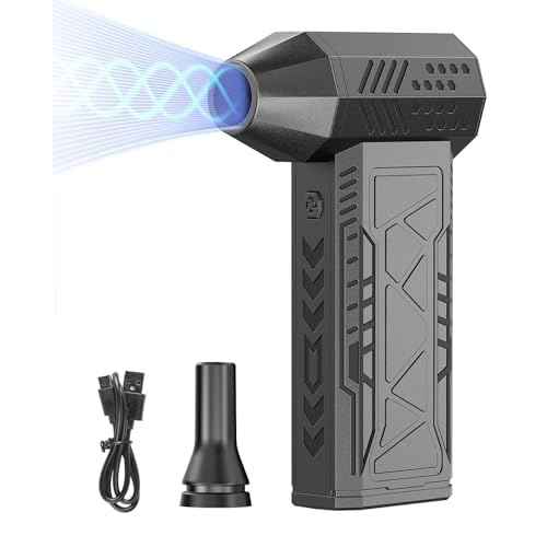 X8 Electric Air Duster-150000RPM Super Power Blower, with 5W LED Light, 4-Gear Adjustable Mini Blower with Fast Charging, Rechargeable Dust Blower for Computer, Keyboard, Car, and Home Cleaning