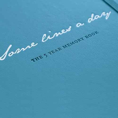 LEUCHTTURM1917 - Some Lines A Day - 5 Year Memory Notebook - Hardcover Journal 366 Pages for 5 Years of Entries (Port Red)