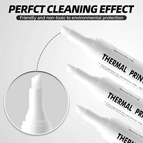 Thermal Printer Cleaning Pen,Printer Printhead Cleaning Pen for Card Printer,Label Bar Code Printer Cleaning Pen, IPA Reuse Clean Pen Card Printer Cleaning Kit (10PCS)