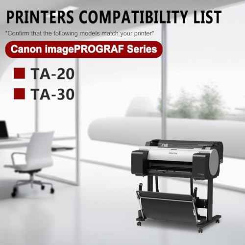 PFI-030 Ink Cartridge 55ml PFI-030C Cyan Ink Tank Compatible with Canon imagePROGRAF TA-20 TA-30 Printer 1-Pack