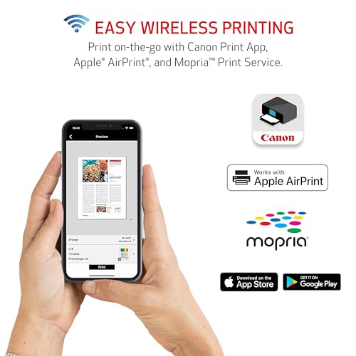Canon PIXMA TS6420a All-in-One Wireless Inkjet Printer [Print, Copy, Scan], Works with Alexa