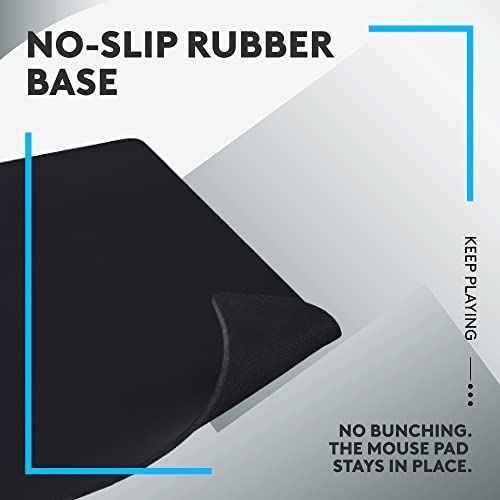 Logitech G G840 Extra Large Gaming Mouse Pad, Optimised for Gaming Sensors, Moderate Surface Friction, Non-Slip Mouse Mat, Mac and PC Gaming Accessories, 900 x 400 x 3 mm