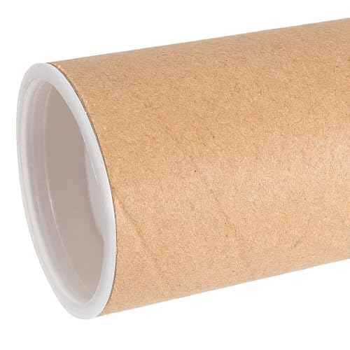 HOIGON18 Pack 2 x 16 Inch Mailing Shipping Tubes with Caps, Thick Mail Tubes Cardboard Mailing Tube for Packing,Shipping, Artwork, Crafts, Storage of Poster