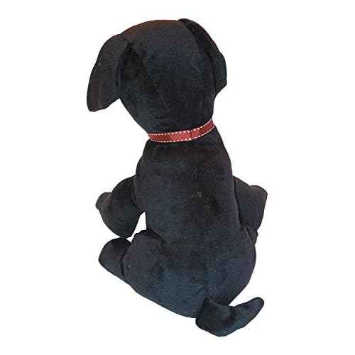 Samuel Lamont/Celtic Weavers, Black Puppy Dog with Collar Weighted Door Stop