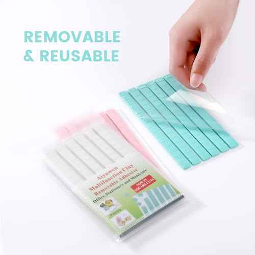Mounting Sticky Tack - White, Removable & Reusable, Wall Safe Tack Putty for Poster/Picture, DIY Art Crafts
