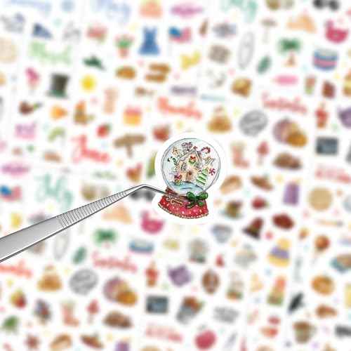 Planner Stickers, Calendar Sticker - Over 310 Daily Holiday Seasonal Planner Stickers, Ideal for Planner and Calendars, Scrapbooks, Bullet Journals