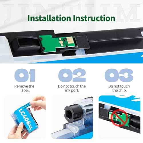LC406XL Ink Cartridges Compatible Replacement for Brother LC406XL Ink Cartridges LC406 LC 406 XL Compatible with Brother MFC-J4335DW MFC-J5855DW MFC-J6955DW MFC-J4535DW MFC-J6555DW Printer(4-Pack)