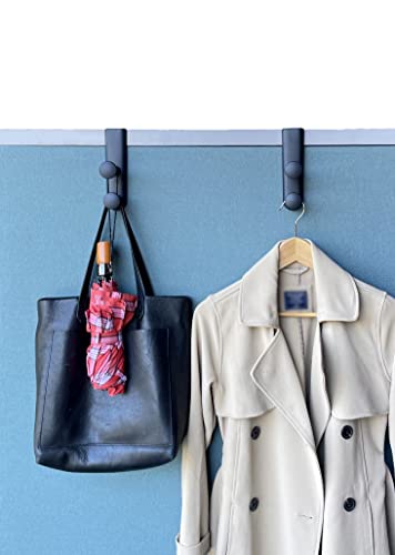Tetra-Teknica Cubicle Wall Garment Hanger 2-Pack for Office Partitions