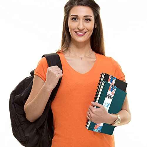 12 Pack A5 Hardcover Spiral Notebook College Ruled Notebooks Colorful Journal Bulk Diary Planner Lined Travel Subject Writing Notepad for School Office Business Supplies, 8.3" x 5.5", 6 Colors