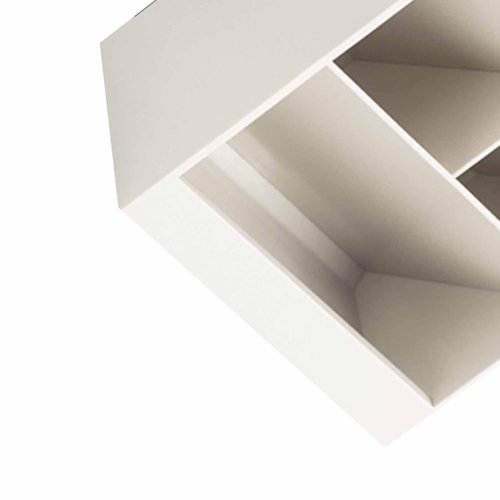 Pen Holder, Oblique Insertion Stationery Storage Box 5 Compartments Pencil Holder Makeup Brush Holder Pen Organizer for Office Pencil Holder for Desk Stationery Storage Pen Holder(Creamy White)
