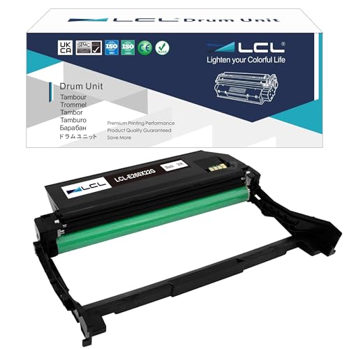 LCL Remanufactured Drum Unit Replacement for Lexmark E260X22G for E260d 260dn 360d 360dn 363 364 463 464 466 460dn 460dw X264 Printer(1-Pack Black)