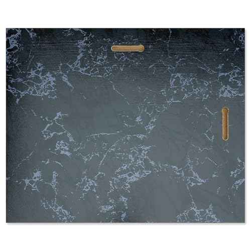 Fine Stationery Black Marble Award Plaque - Slide-In 8.5x11 Certificate or Diploma, Wall Frame