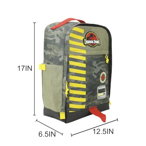 Bioworld Jurassic Park Logo 16" Tan & Camo Backpack