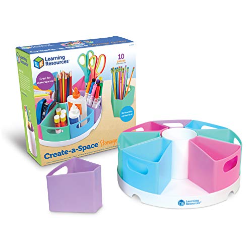 Create-a-Space Pastel Storage Center - Kids Desk Organizer, Portable Classroom Caddy