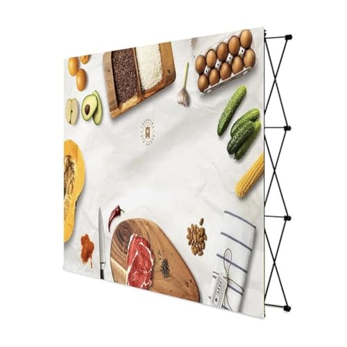 Black 10x7.5 ft Portable Pop Up Display Backdrop for Trade Shows & Events