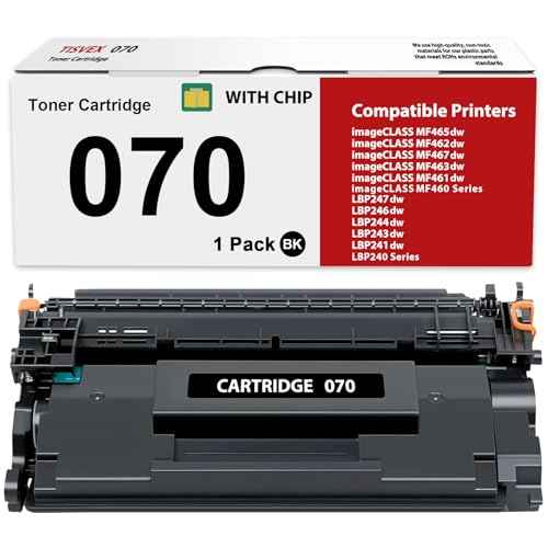 070 Toner Cartridge Compatible for Canon 070 070H Toner Cartridge CRG070 CRG070H for imageCLASS MF465dw MF462dw LBP246dw LBP247dw Printer High Yield 2,900 Pages 1 Pack