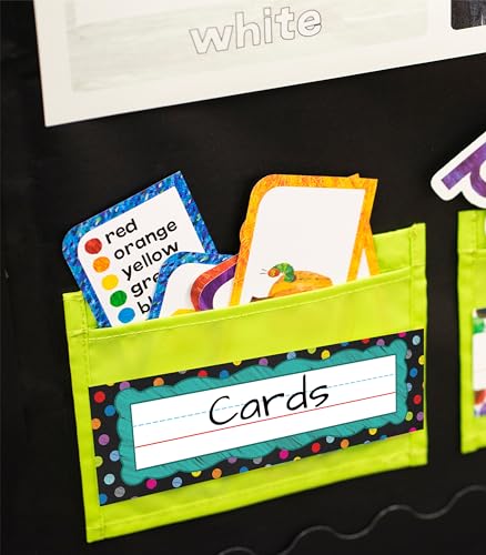 Carson Dellosa Colorful Chalkboard Name Plates for Classroom, 36 Pack