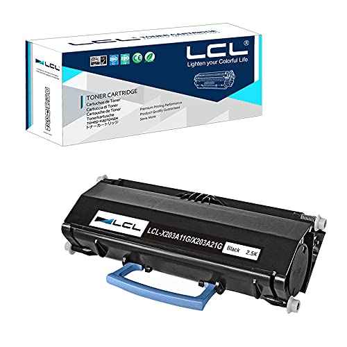 LCL Remanufactured Toner Cartridge Replacement for Lexmark X203A11G X203A21G X203 X203N X204 X204N (1-Pack Black)