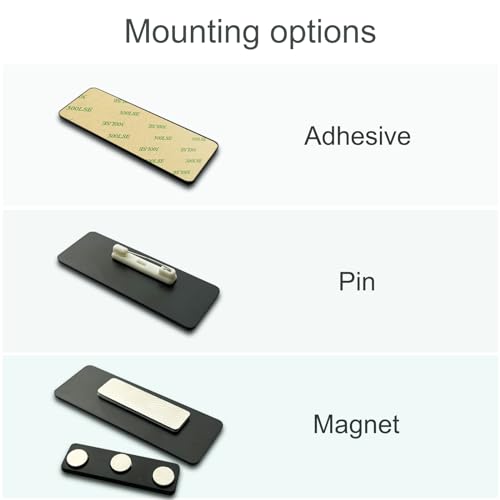NEMOCI 1" x 3" Custom Engraved Name Badges, Personalized Name Tags – 1"x3"