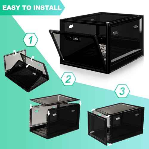 Medicine Lock Box with Code, 12.6L Large Lockable Storage Box for Medication, Snacks, Phone, and Electronics - BPA-Free, Clear Design with Charger Holes for Home, Office, Dorm, and Fridge