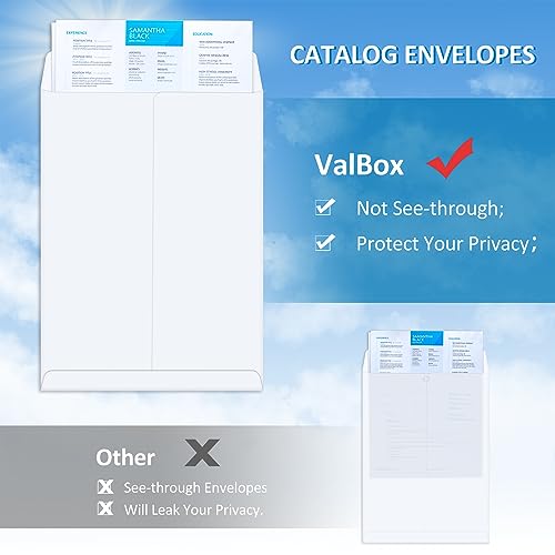 White Self Seal Catalog Envelopes 10x13 Inches, Pack of 150 - ValBox