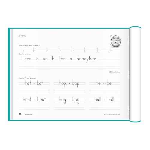 Learning Without Tears Age 7+, 2nd Grade+, Handwriting Practice, Writing Book, School & Home, Language Arts, Tutoring, Sensory