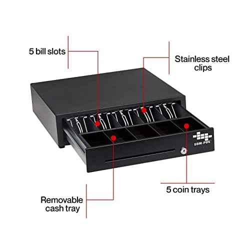 Hardware Bundle for Square - Cash Drawer and Thermal Receipt Printer,[Compatible with Square Stand and Square Register]