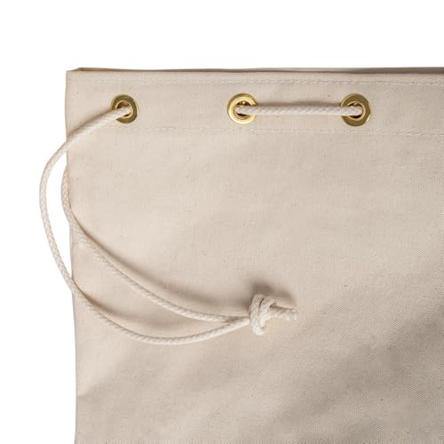 Heavy Duty Canvas Mail Carrier Bag 14oz 23x26 Inch with Pull Rope
