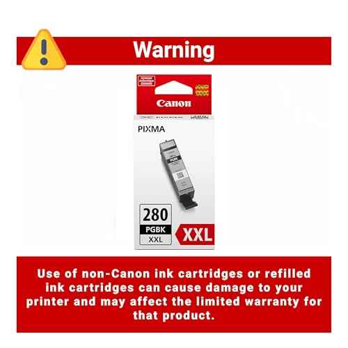 Canon PGI-280XXL Genuine Pigment Black Ink Tank, Compatible with TR8520, TS9120,TS8120, TS6120, TS9521C/a, TS9520/a, TS8220, TS6220, TS8320, TS6320, TS702/a, and TR8620/a Series Printers