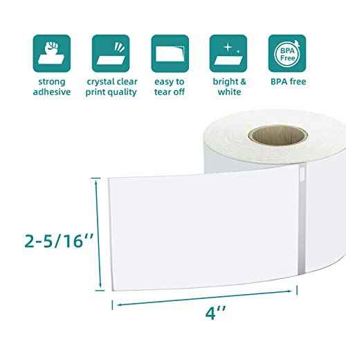 3600 Labels Replacement Compatible for Dymo 30256 2-5/16" X 4" Shipping Labels (Not for Dymo 550, 5XL), LabelChoice 12 Rolls Direct Thermal Labels Used with Labelwriter 450,450 Turbo, 4XL