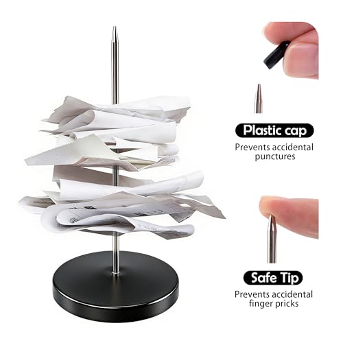 BlingKingdom Paper Receipt Spike Holder - Sturdy Restaurant Ticket Organizer