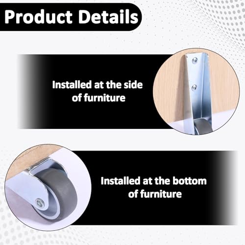 Gate Caster Wheel Replacement - 1.6in Transit Floor Door Bottom Pulley