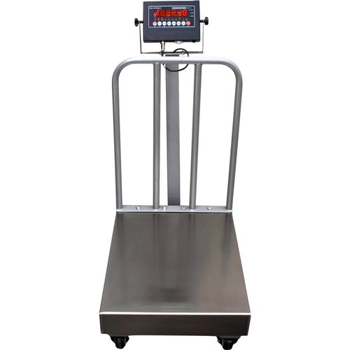 Liberty LS-915-BW Industrial Scale - NTEP Legal for Trade, 500 lb Capacity, 18" x 24" - Heavy Duty with Wheels & Backrail